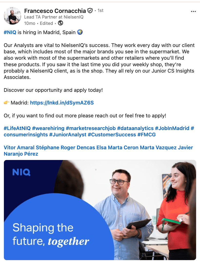 NIQ employer brand